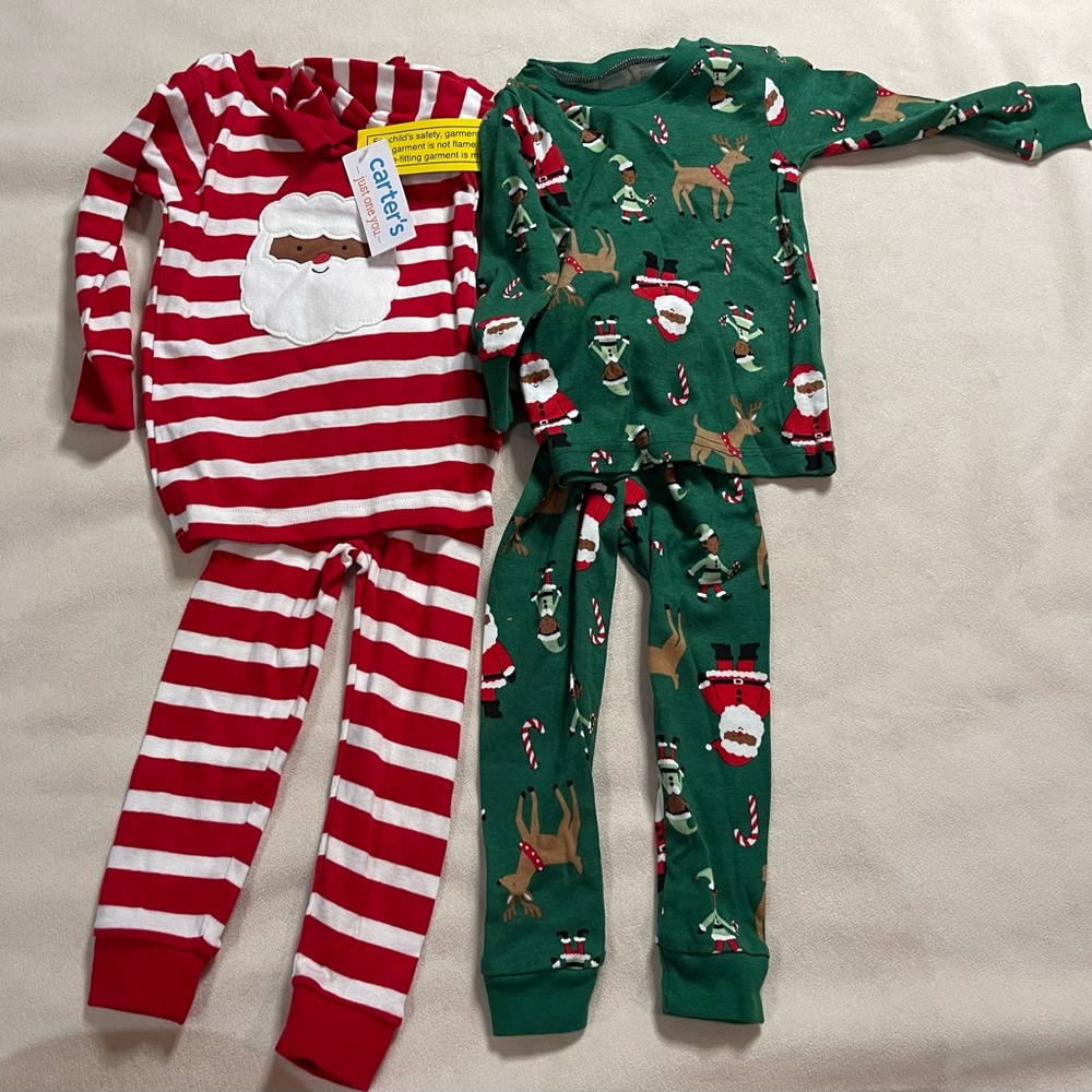 Carter's Red and Green Kids Pajama Set